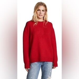 Anine Bing Rosie Red Cashmere Sweater